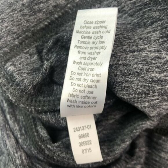 ATHLETA Spacedye Sly Drifter leggings S Gray Stretch Pants Zipper Pockets - Picture 11 of 11